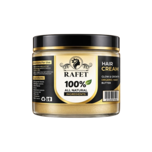 RAFET Organic Hair Cream for Dry & Damaged Hair with Fenugreek – 150 ml / 5.07 fl oz