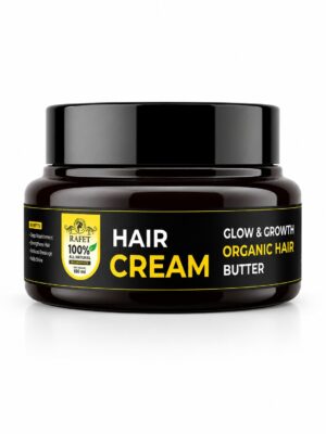 RAFET Organic Hair Cream for Dry & Damaged Hair with Fenugreek – 150 ml / 5.07 fl oz