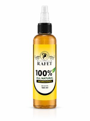 RAFET Organic Hair Oil for Growth & Shine with Fenugreek & Rosemary – 150 ml / 5.07 fl oz