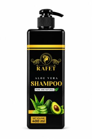 RAFET Aloe Vera Hydrating Shampoo for Soft, Frizz-Free & Healthy Hair – 400 ml / 13.5 fl oz