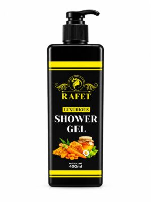 RAFET Luxurious Shower Gel Honey & Carrot Oil Skin Care Body Wash 400ml / 13.5 fl oz